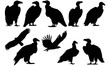 Vulture Silhouette Vector Graphics