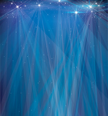 Wall Mural - vector blue lights background.