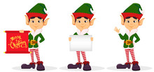 Elf, Set Of Three Poses.