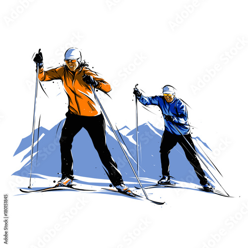 Dekoracja na wymiar  narciarstwo-biegowe