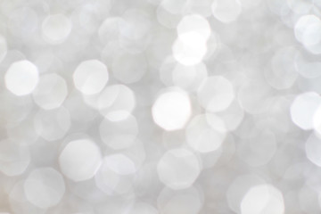 Wall Mural - White bokeh light abstract background