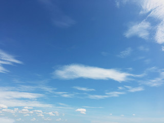 white clouds and blue sky background