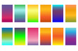 © Salamatik - Set soft abstract color gradients background. Bright modern screen design for mobile app and website. Isolated on white background. Vector