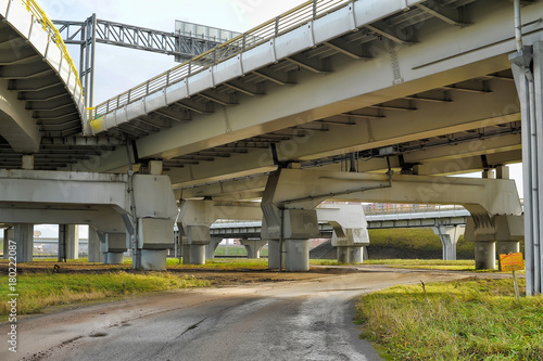 Fotografía Junction of highways,highway overpass