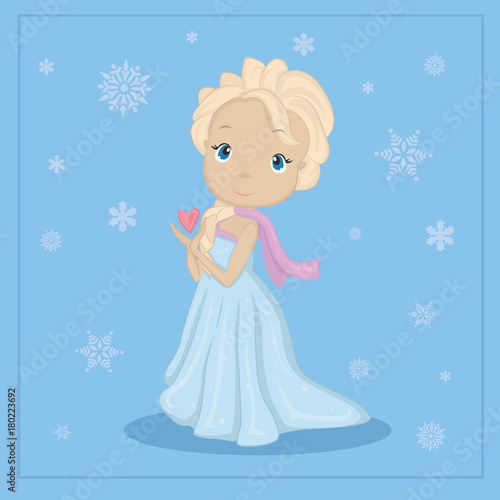 Blonde Snow  Girl