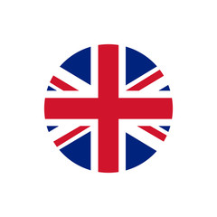 uk of great britain flag, official colors and proportion correctly.