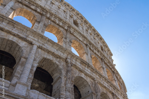 Fototapeta Ancient Colosseum at sunrise, Rome, Italy