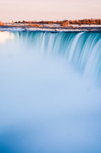 Long Exposure Of Niagara Falls During The Sunset