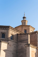 Wall Mural - Church of Iglesia de San Juan de los Panetes, Zaragoza, Spain. Copy space for text. Vertical.