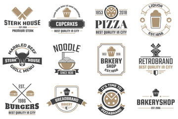 Canvas Print - Restaurant Retro Vector Logo for banner