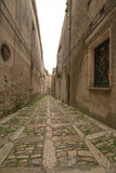 Fototapeta Na drzwi - Medieval street of Erice city in Sicily