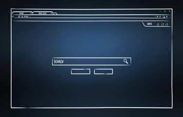 Wall Mural - Website page sketch illustration