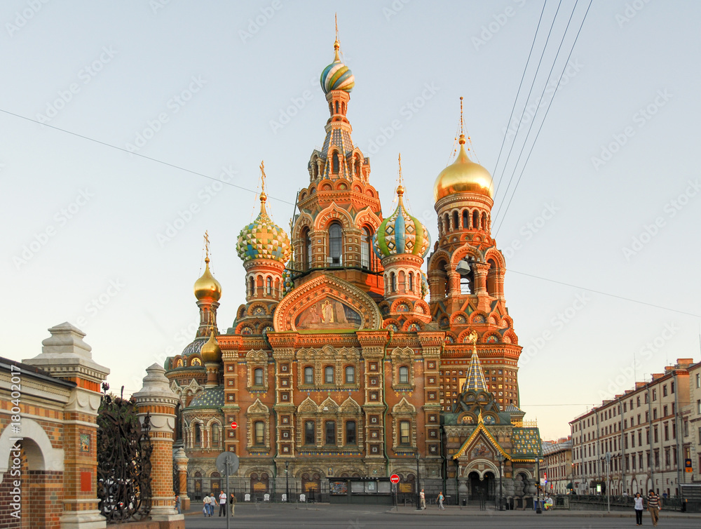 Church of the Savior on Spilled Blood - Saint Petersburg, Russia - obrazy, fototapety, plakaty 