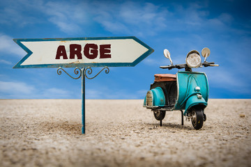 Canvas Print - Schild 305 - ARGE