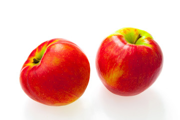 Red apple isolated on white background cutout