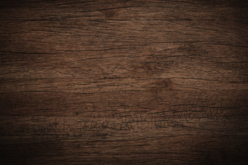 Wall Mural - Old grunge dark textured wooden background,The surface of the old brown wood texture