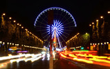 Fototapeta Londyn - Ferris wheel at Champs Elysee