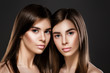 © Rychko Yevhen - twins women with perfect skin and natural make-up