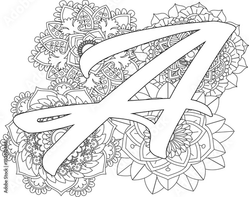 mandala lettre a