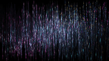 3d Render, Abstract Digital Background, Vertical Lines, Rain, Sparkling  Backdrop, Noise, Equalizer, Spectrum