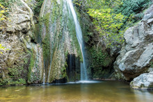 Richtis Waterfall, Close To Exo Mouliana Village, Sitia Municipality, Lasithi Prefecture, Crete Island, Greece