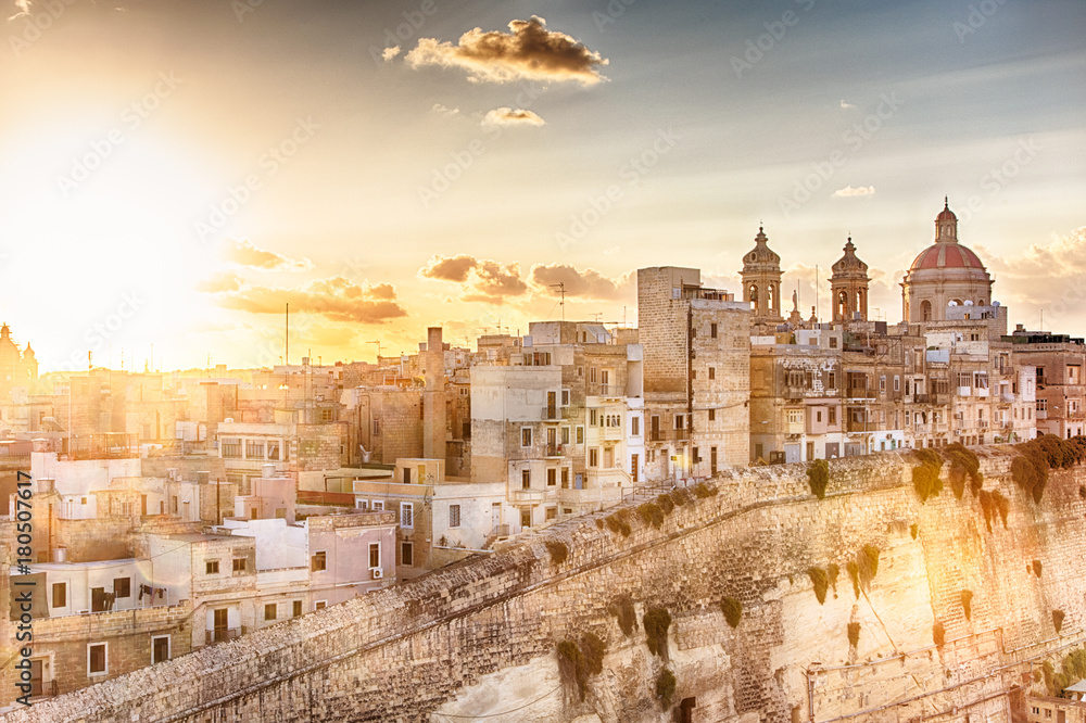Obraz na płótnie Valletta, capital city of Malta w salonie