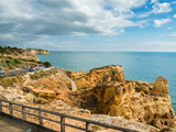 Fototapeta Morze - Algar Seco Cliff Walk, Carvoeiro, Portugal