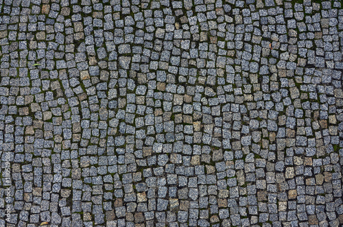 Fotomural Photo of a platform made of paving stones of a square shape