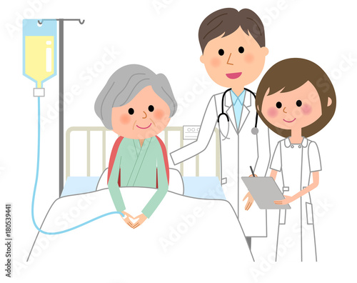 白衣の男性看護師入院患者 Buy This Stock Vector And Explore Similar Vectors At Adobe Stock Adobe Stock