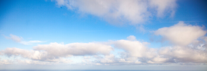 Wall Mural - panorama clouds on blue sky