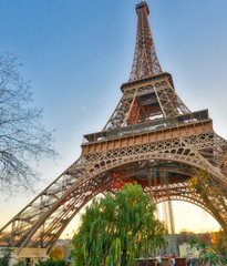 Poster - The Eiffel Tower at sunset, Paris - France