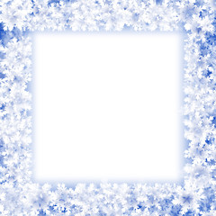 Canvas Print - Christmas Snowflake Frame