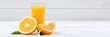 Orangensaft Orangen Saft Orange Fruchtsaft Banner Textfreiraum Frucht Früchte