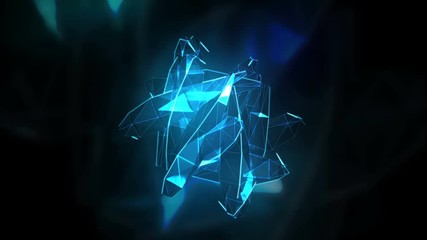 Wall Mural - transforming to music abstract crystal surface