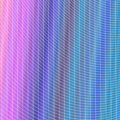 Wall Mural - abstract colorful grid background - vector graphic design from curved angular striped grid