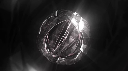 Wall Mural - transforming to music abstract crystal surface