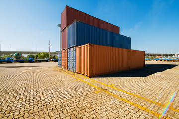 Industrial Container yard for Logistic Import Export business