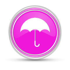 Poster - Pinker Button - Regenschirm