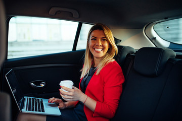 Wireless technology allows her to work anywhere