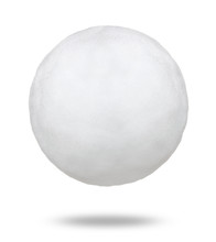 Snowball Isolated On White Background