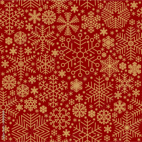 Materiał do szycia Nahtloser Vektor Schneeflocke