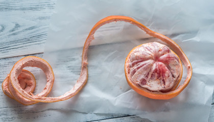 Sticker - Peeled grapefruit