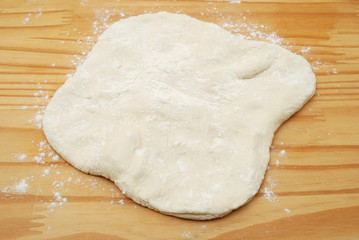 Folded Raw Puff Pastry Dough