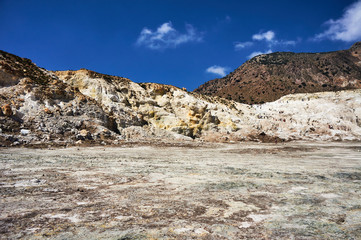 Poster - the crater of an active volcano on the island of Nisyros.