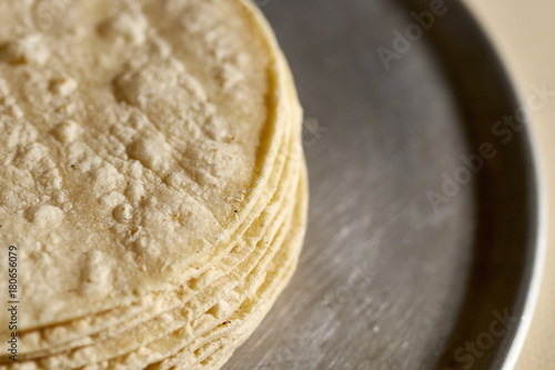 Cuadros en Lienzo A stack of fresh corn tortillas