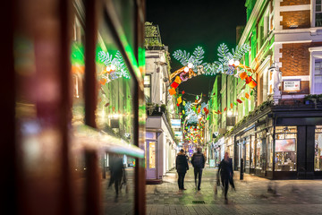 Wall Mural - Christmas lights 2016 in Carnaby, London