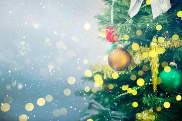 Wall Mural - Christmas tree background