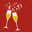 drink a toast to the party, vector background