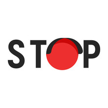 Stop Sign With Red Traffic Light