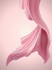 Wall Mural - Silky chiffon elements